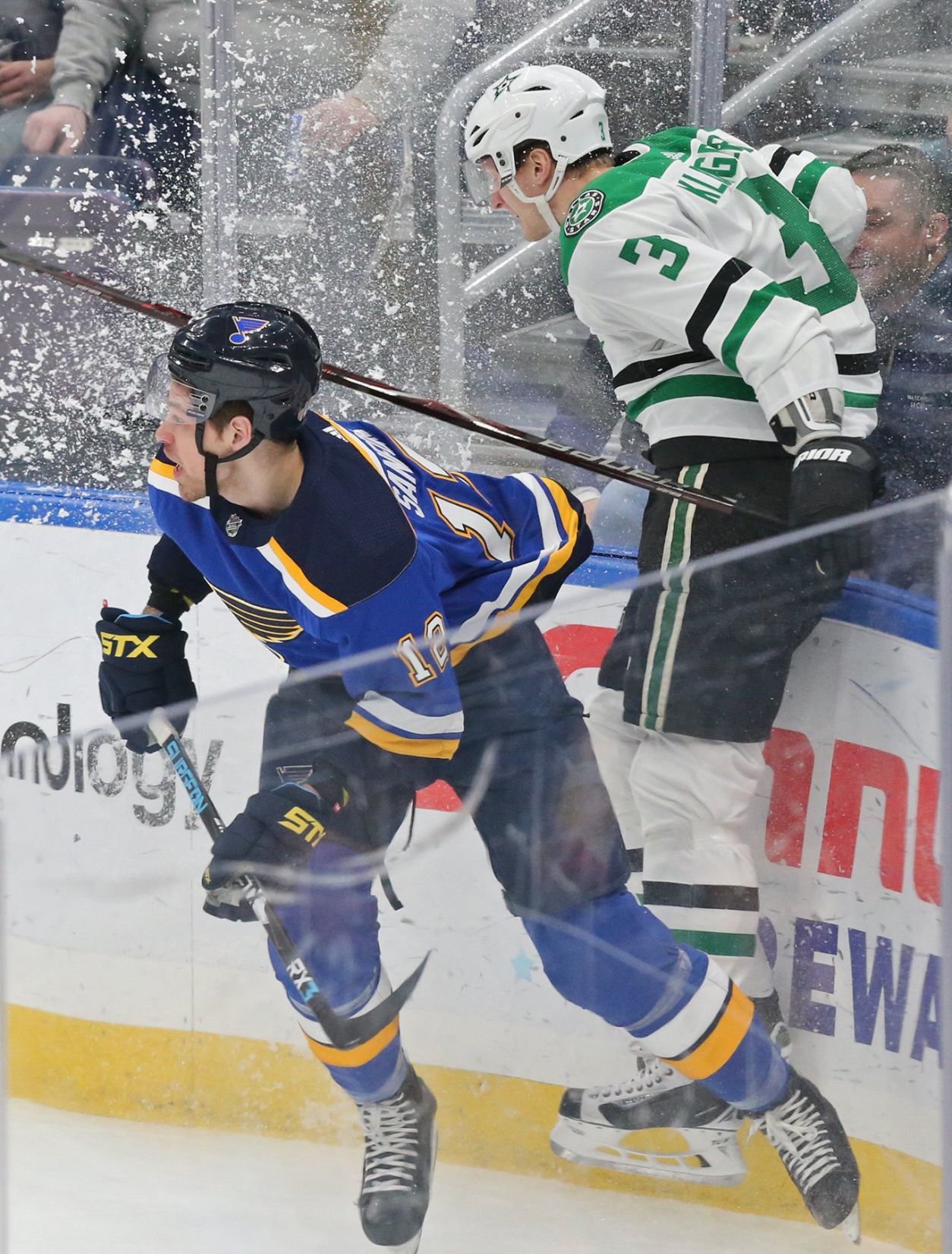 The Blues take on the Stars at Enterprise Center